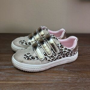 Stylish Tucker + Tate Leopard Print Kids Shoes with Gold Accents
